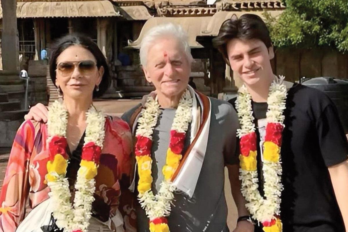 Exotic and family vacations: Catherine Zeta-Jones compares photos from her trip to India with Michael Douglas and her friends
